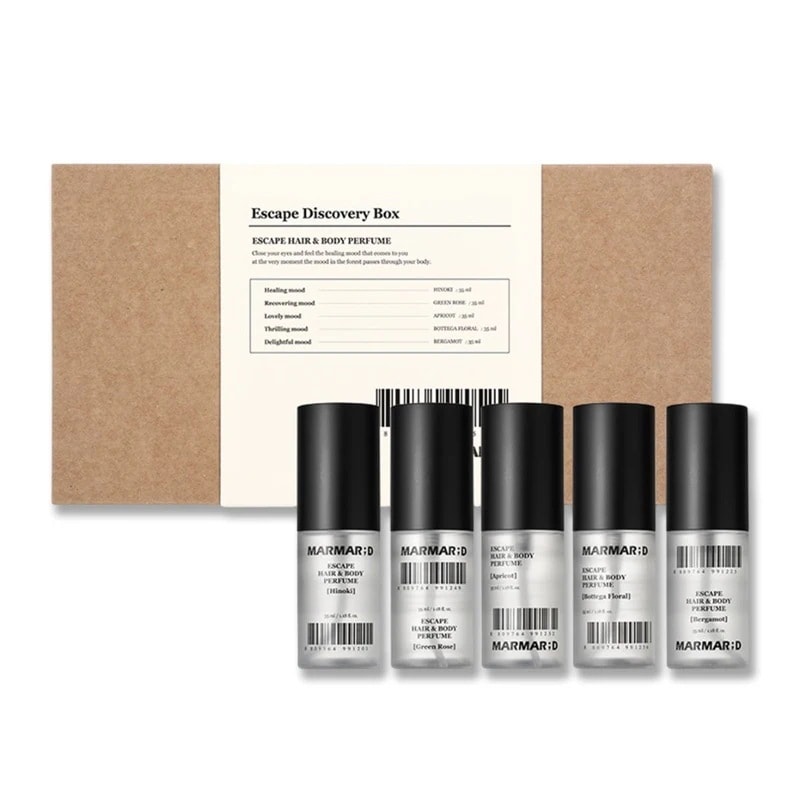 【ディスカバリー 5点セット】 エスケープ ヘア&ボディ パフューム セット ボディミスト ヘアミスト 香水 いい香り いい匂い ギフト セット 韓国 人気
