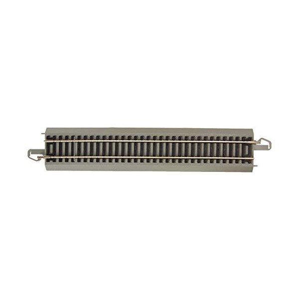 Bachmann Trains - Snap-Fit E-Z TRACK 9 STRAIGHT TRACK - BULK (50 pcs) - NICKEL SILVER Rail With Gra