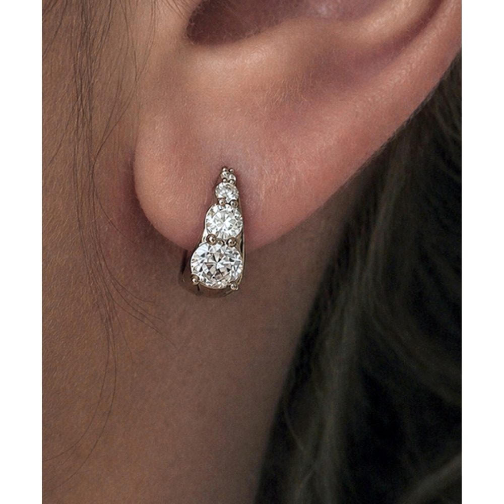 LOVEENB [14K GOLD] デュオドロップラップダイヤモンドピアス