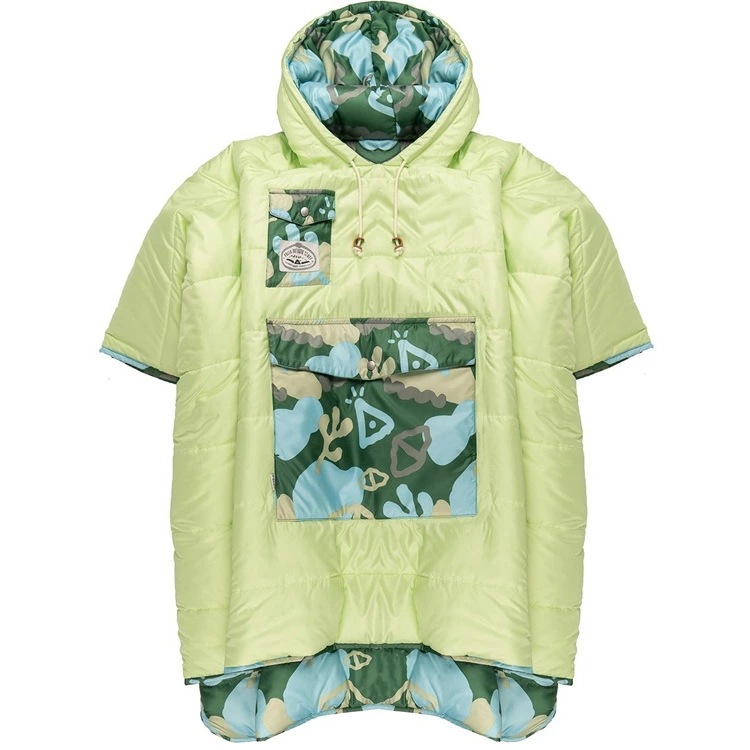 ポーラー REVERSIBLE PONCHO CORAL REEF GREEN #204EQU5601