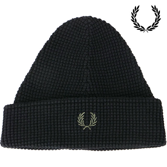 メール便 ワッフルニットビーニー [C8130-102] WAFFLE KNIT BEANIE メンズ・レディース 帽子 ニットキャップ ニット帽 BLACK