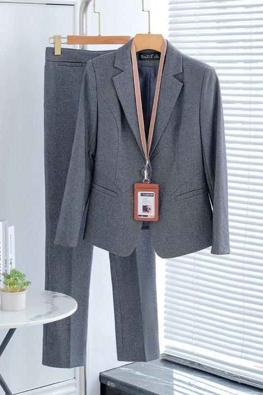 スーツセット 【2025春秋新作】グレースーツセット レディース オフィス 面接 上品 フォーマル
