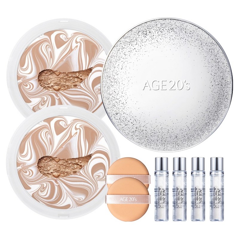 エッセンスカバーファクト スパークルケース+ リフィル 12.5g x 2p+ アンプル 10ml x 4p 21호