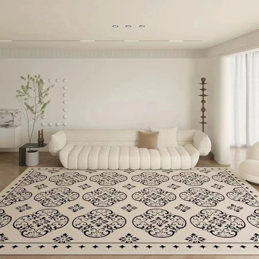 リビング 暖色系 ハイエンド 長方形 カーペット ローテーブル 寝室 ベッドのそば 書斎 絨毯(ガラス瓶)