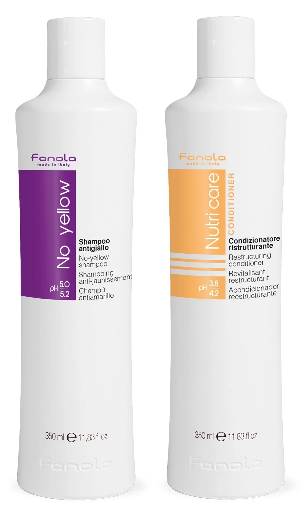 Fanola No Yellow Shampoo 350 ml & Fanola Nutri Car