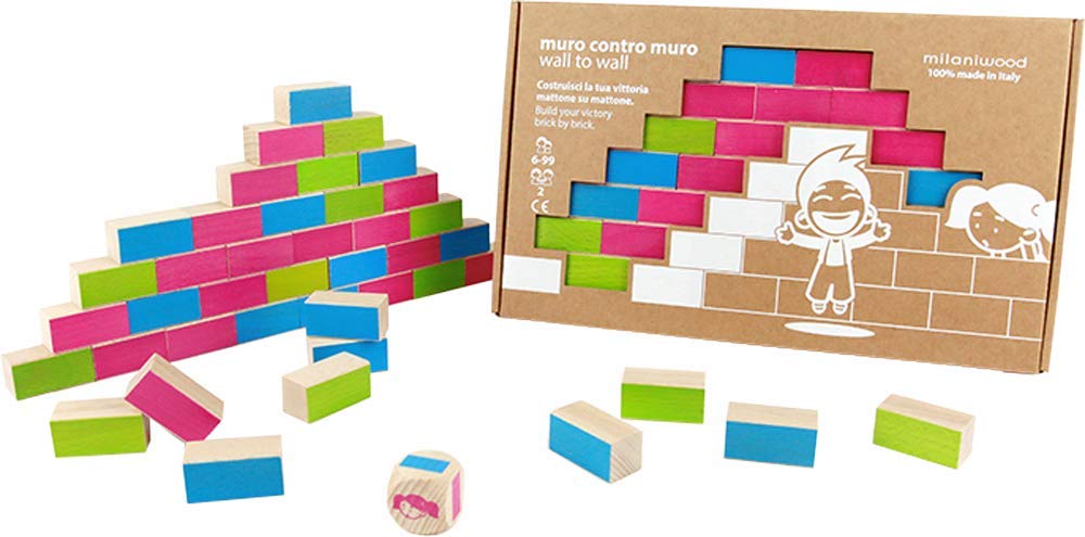 ミラニウッド milaniwood ゲーム 知育玩具 木製 積み木 色 対戦 対象年齢6歳~ ウォール
