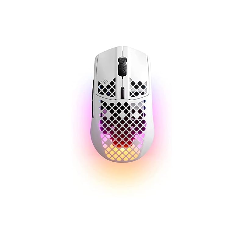 SteelSeries ゲーミングマウス 無線 Aerox 3 Snow Wireless 超軽量 TRUEMOVE AIRセンサー搭載 Quantum Wireless 2.0テクノロジー IP54