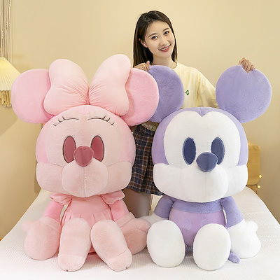 Qoo10] ディズニー ミッキー ミニー ぬいぐるみ 大きいサイ : おもちゃ