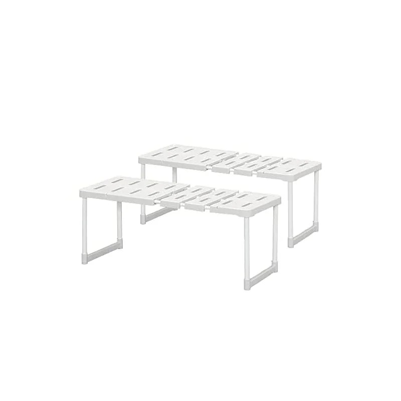 【即納】アイリスオーヤマ 押入れ 整理棚 伸縮 2個セット 幅7292奥行37高さ37.3cm グレー SOR-3702