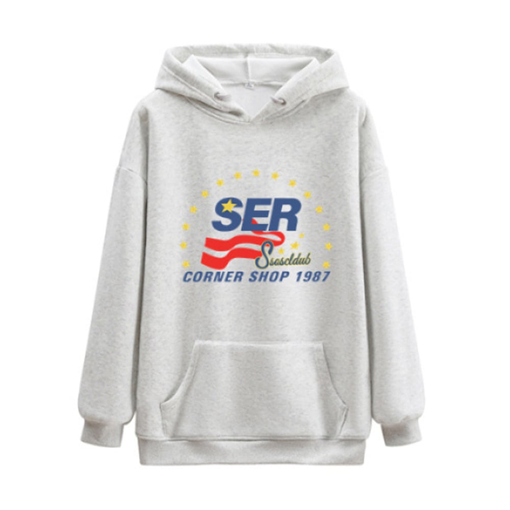 써클럽 오버핏 트레이닝 후드티