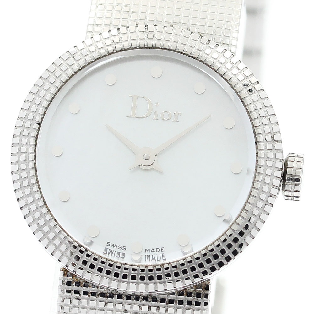 クリスチャンディオール Christian Dior CD041110 ラ ベイビー ディ クォーツ レディース 保証書付き_889167【中古】