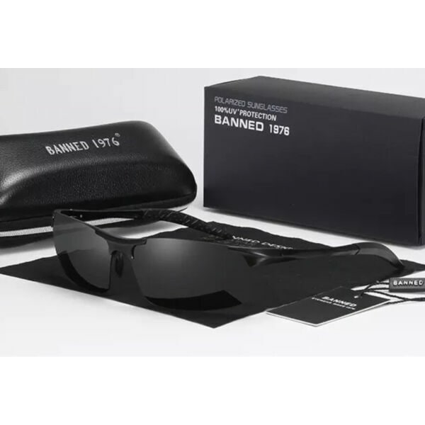 BANNED Gafas de Sol Polarizadas Para Hombre Lentes Deportivos, Conducción UV400