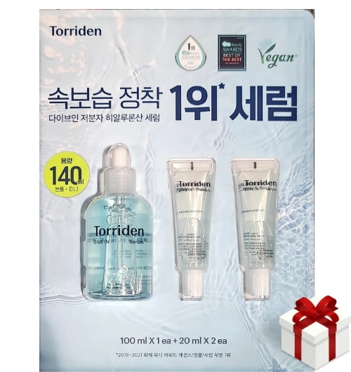 [正規品 / 韓国人気コスメ] [大容量]ダイブインヒアルロン酸 セラム 大容量 100ml / 20ml + 20ml, 保湿美容液