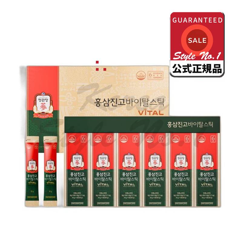 紅参ジンゴバイタルスティック5p +ショッピングバッグ50g 6個