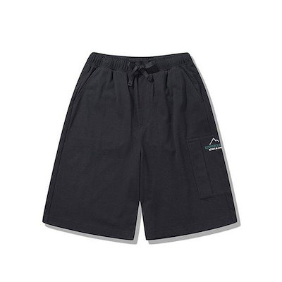 エクスプロール マウンテン ロゴ バンディング 男女共用 バミューダ パンツ JQ2TSU924BK