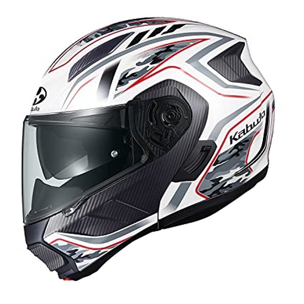 システムヘルメット リュウキ エナジー ホワイトレッド Sサイズ RYUKIENERGYWHレッドS