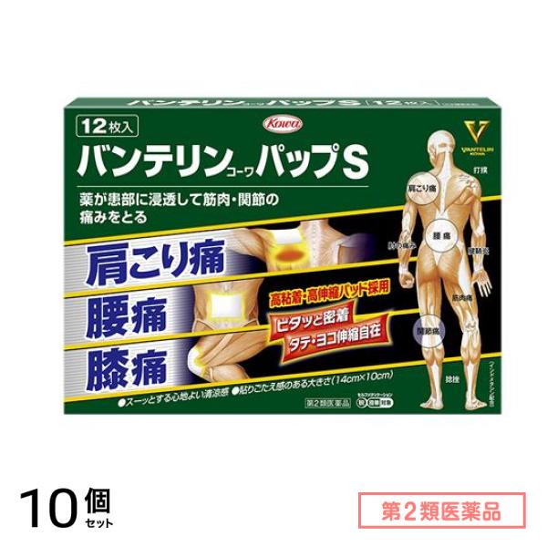 第２類医薬品 コーワパップS 12枚 10個セット
