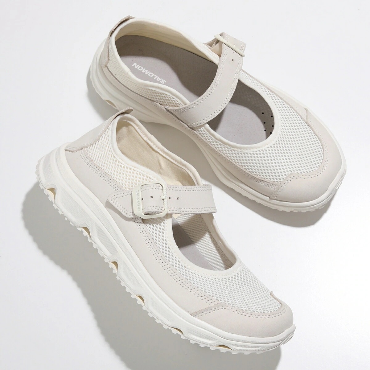 SALOMON サロモン リカバリーシューズ RX MARIE-JEANNE メリージェーン L47433800 メンズ スニーカー ヌバックレザー メッシュ 靴 Vanilla-Ice/Vanill