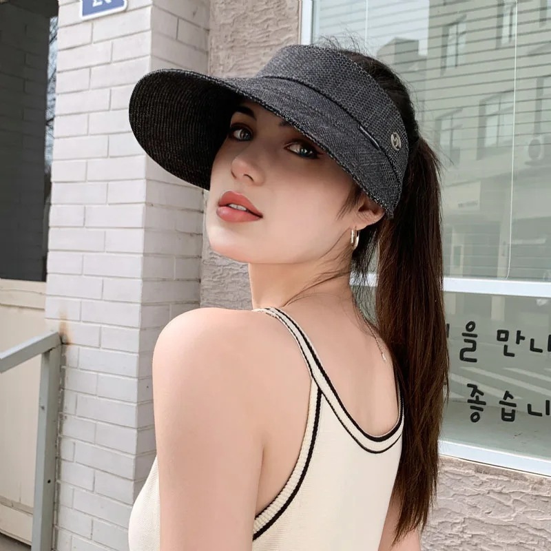 女性の通気性のあるオープントップサンハット登山用のアヒルの舌の帽子屋外のスポーツサンシェード日焼け止め春と夏 - 200000297