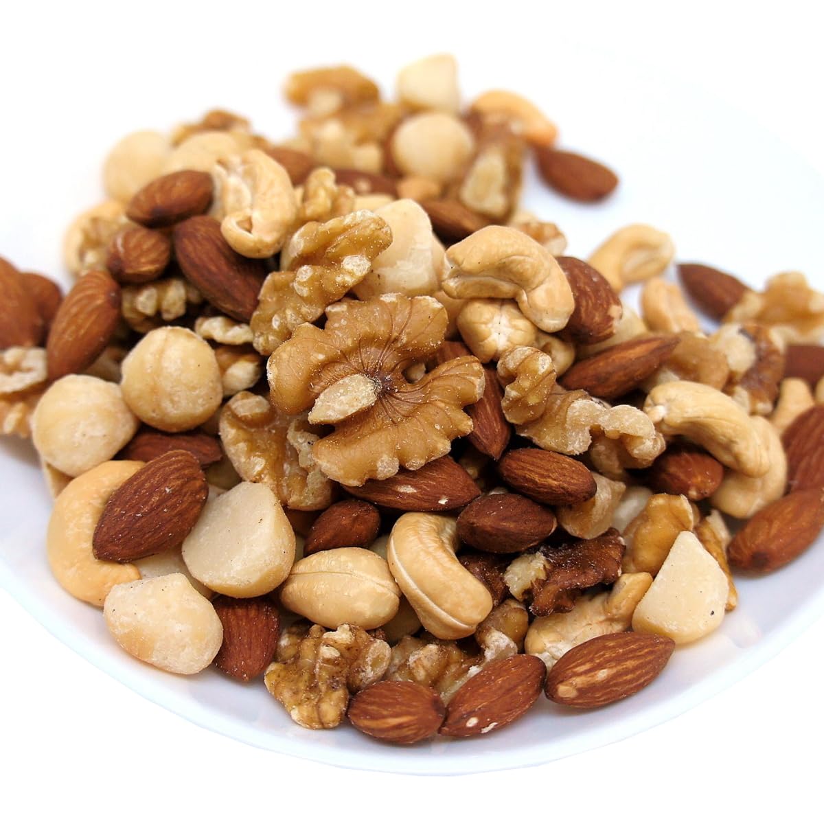 オーケーフルーツ ミックスナッツ 1kg 大粒4種 素焼きアーモンド 生くるみ 素焼きカシュー マカダミア 無塩 無添加 食物油不使用 チャック袋入り