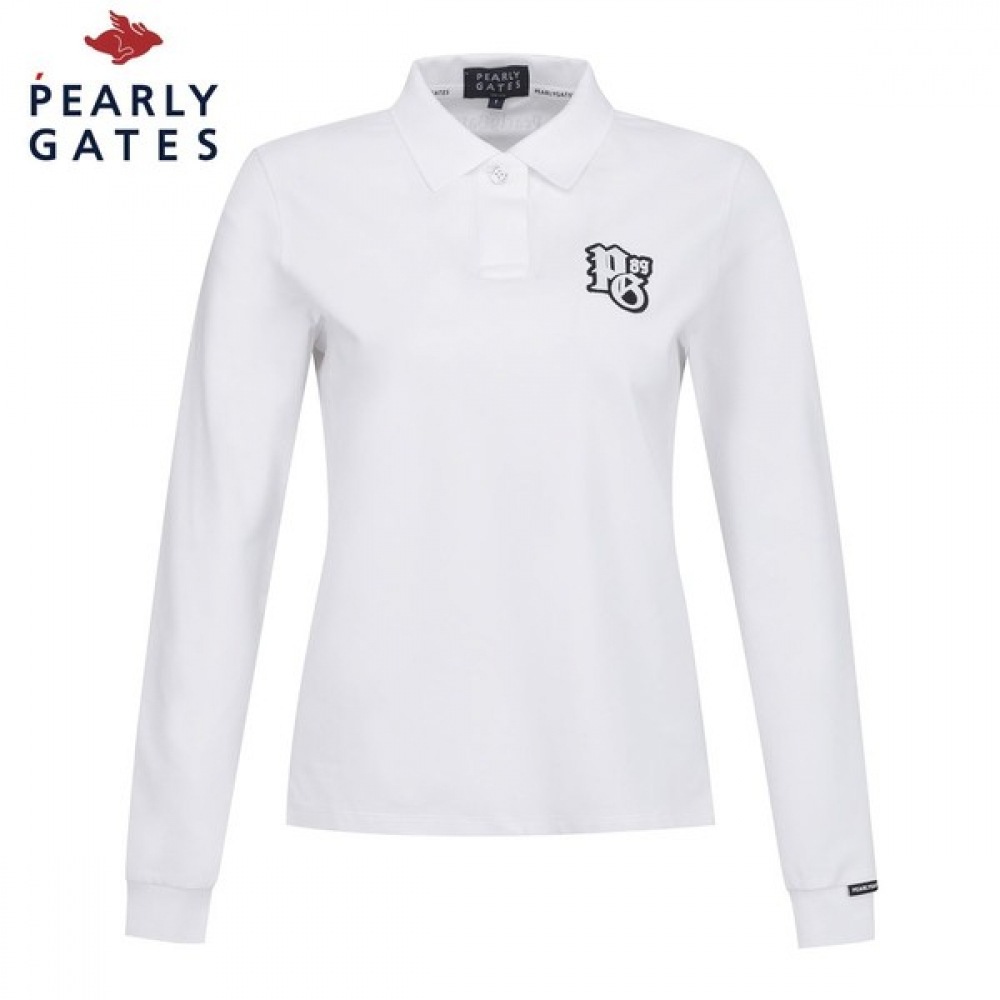 (Paris Gates) パブリックロゴパッチカラーロングスリーブTシャツ