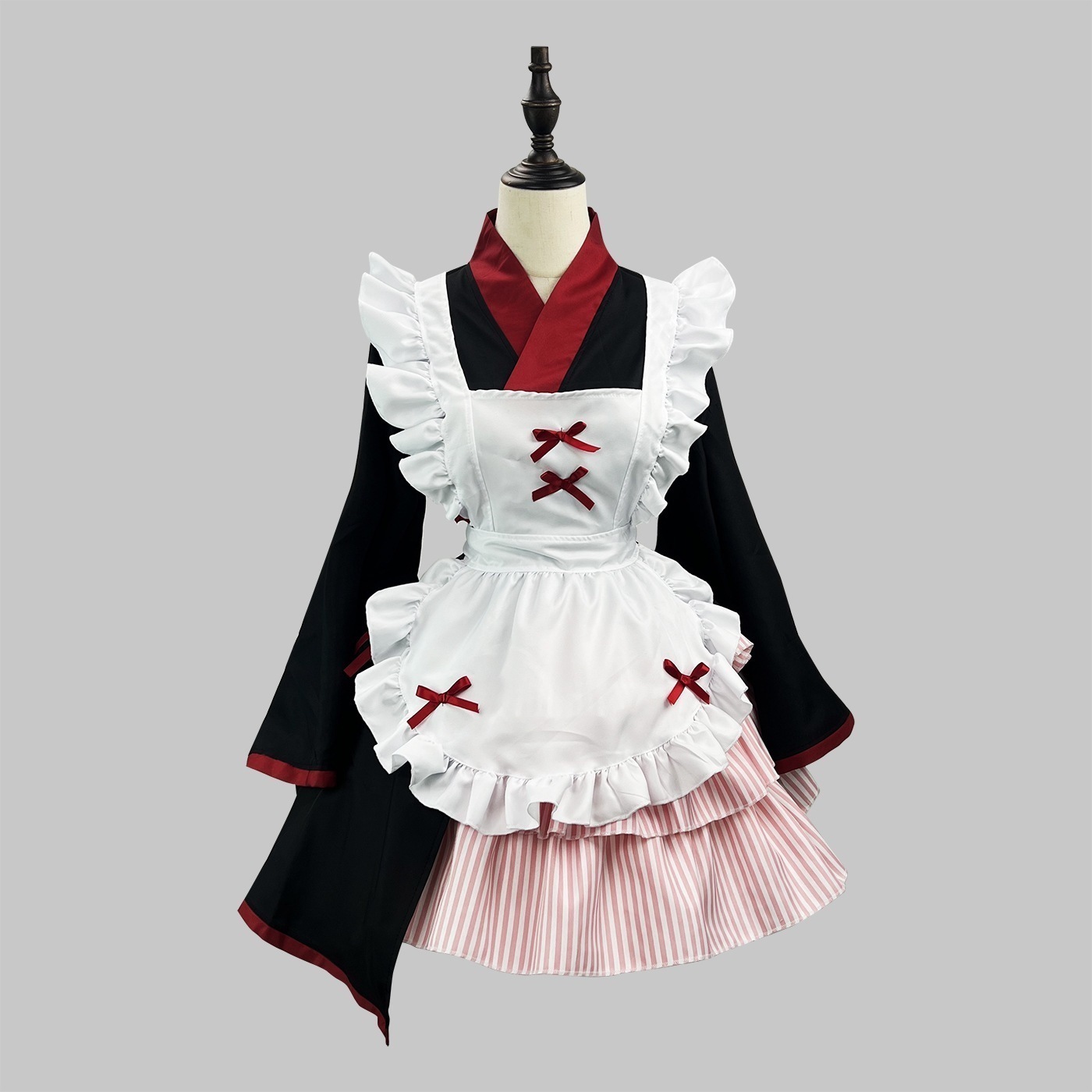 正規品新品日韓着物メイド服cos大きいサイズlolitaかわいい二次元長袖メイドユニフォーム