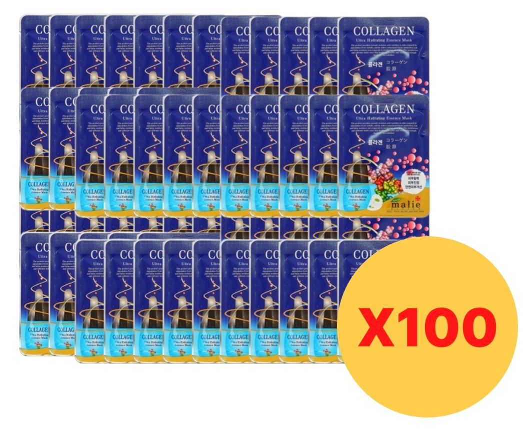 [大容量 100枚] マスクパック コラーゲン 100個