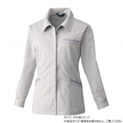 桑和 4222 レディース長袖スモック 3Lサイズ ローズウット(83)