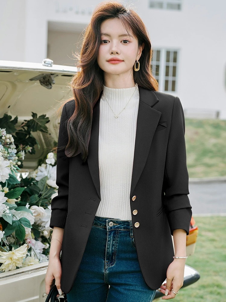 スーツ セットアップ 女 秋 新作 おしゃれ 職業服 米白色 小柄 サイズ 4,961円