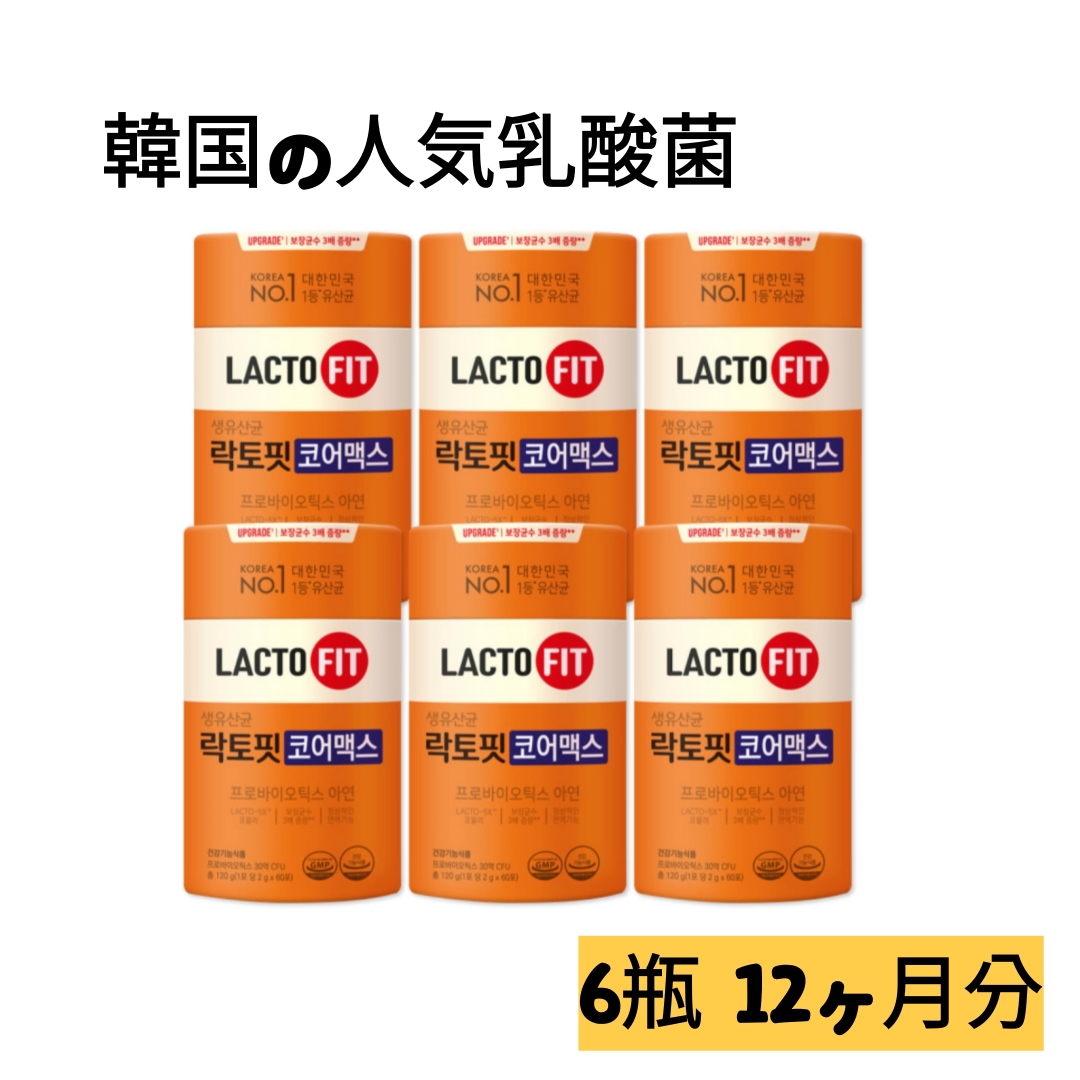 チョングンダン社 ラクトフィット コアマックス 6通 12ヶ月分 生乳酸菌 プロバイオティクス