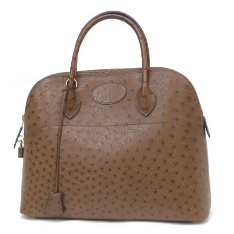 HERMES ﾊﾝﾄﾞﾊﾞｯｸﾞ ﾎﾞﾘｰﾄﾞ35 茶 ｵｰｽﾄﾘｯﾁ 【中古】(57917)