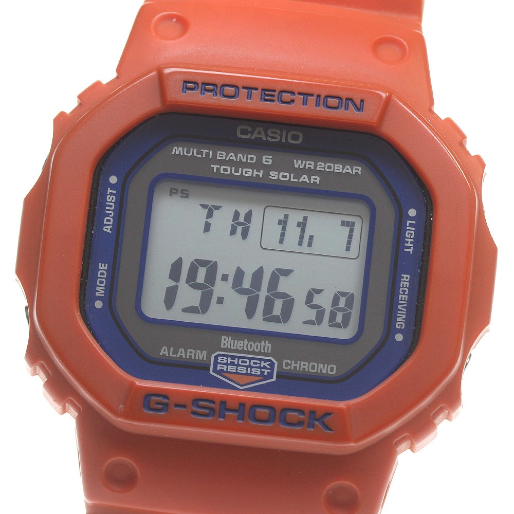 カシオ CASIO GW-B5600FB-4JR G-SHOCK 神戸市消防局 救助隊50周年 コラボレーションモデル Bluetooth メンズ 極美品 箱・保証書付き_844645【中古】