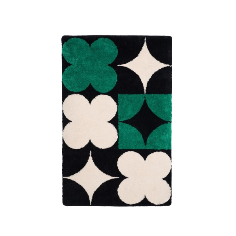 コージービッグラグ GLORY WITH LUCK 170x110cm ビッグサイズラグ インテリアラグ リビングマット ふわふわタッチ 滑り止め付き