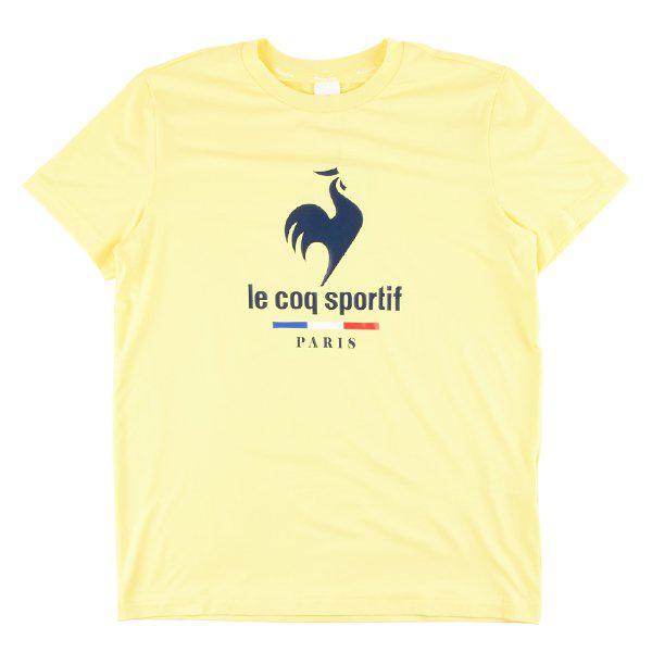 レギュラーフィット ロゴ ポリ シングル 半袖Tシャツ QQ123TRS31 YEL_P415998851