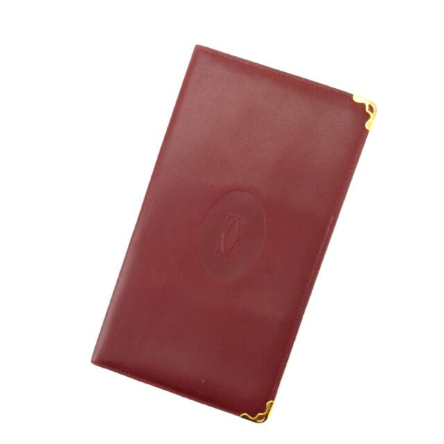 長札入れ ボルドー マストライン 中古 T12120