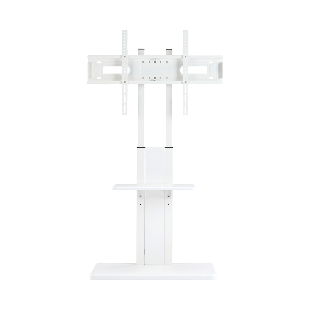 テレビスタンド キャスター付き 壁寄せ ロータイプ 耐震 テレビ台 WALL 単品 棚板 セット テレビ 対応 首振り 角度 調整 壁掛け風 おしゃれ シンプル 白 木目 回転 移動式 TV台 ウォー