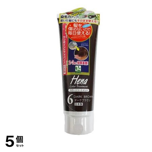 テンスター ヘナ カラートリートメント 6ダークブラウン 250g 5個セット