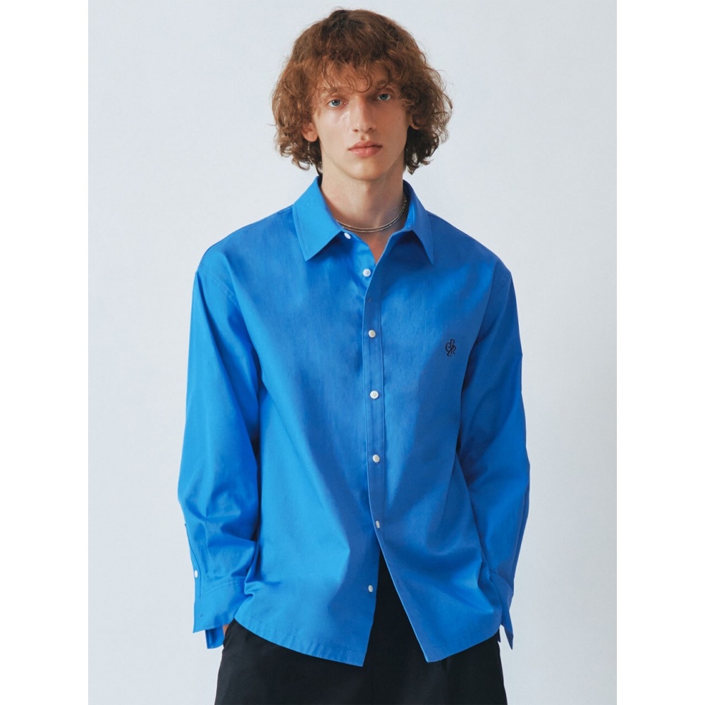 CITYBREEZE for MEN ロゴ オックスフォードシャツ BLUE