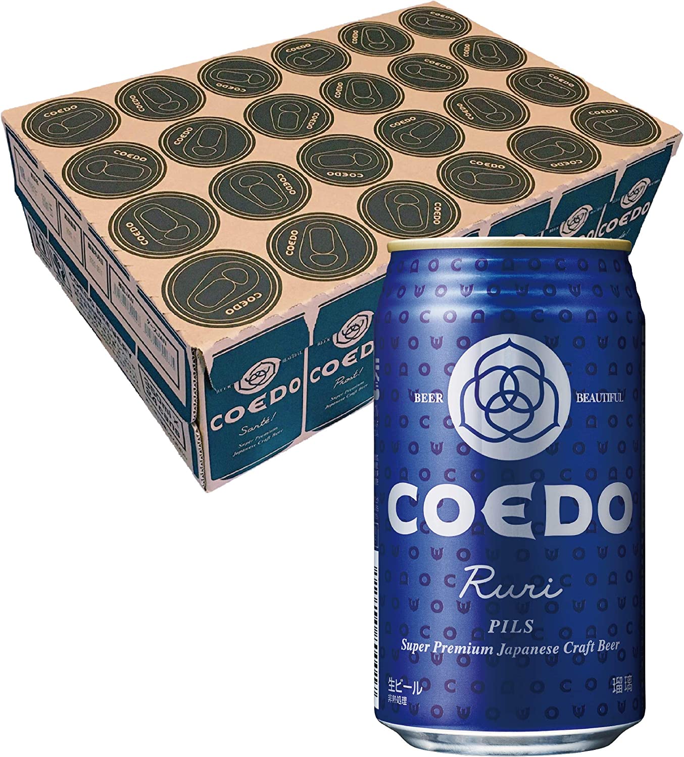COEDO 小江戸ビール 瑠璃 Ruri 350ml1ケース/24本【ご注文は2ケースまで一個口配送可能】