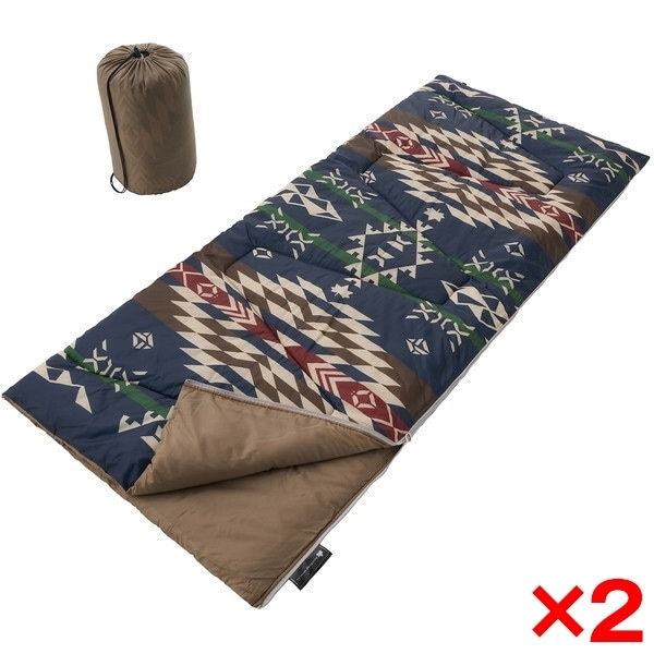 【2個セット】 丸洗い寝袋5（ LAND） No.72600009
