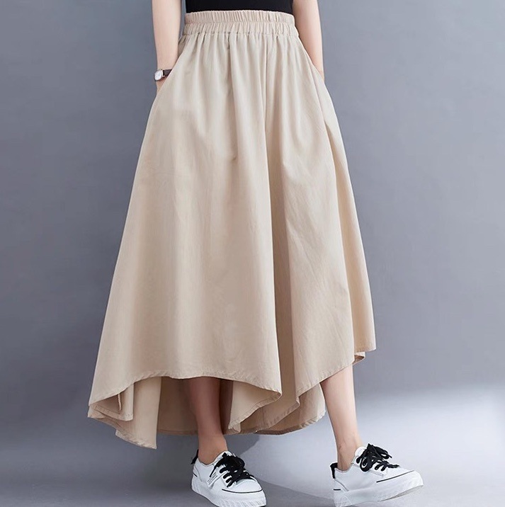 レディース パンツ ボトムス ワイドパンツ 8分丈 アシンメトリー ワイド フレア Aライン フェミニン ストリート ハイウエスト ウエストゴム かわいい 大人可愛い シンプル カジュアル 上品