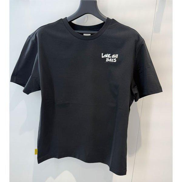 アンクルリンネ ルフレッシュ バックグラフィック半袖Tシャツ QR323LRS72 BLK