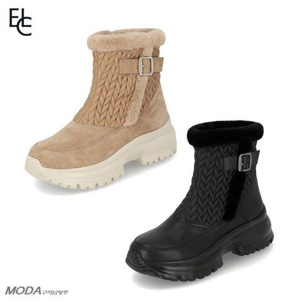 軽量クッション起毛パッド入り防寒女性用ブーツ2XWA73XD_GN