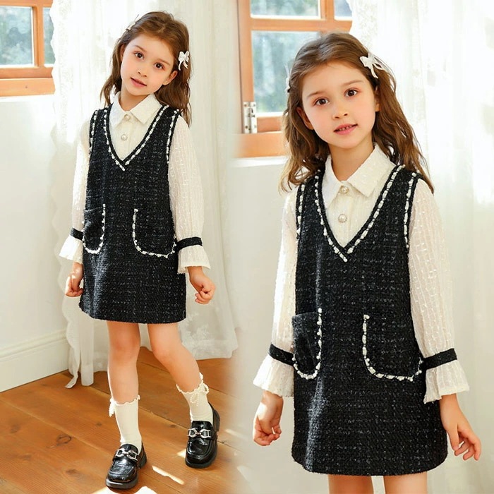 スーツ 子供 フォーマル 2点セット 女の子 ワンピース 長袖 フォーマル 子供服 女の子 秋服 140 ワンピース 長袖 きれいめ パーティー ピアノ発表会 ワンピース 女の子 シャツ 入学式 女の