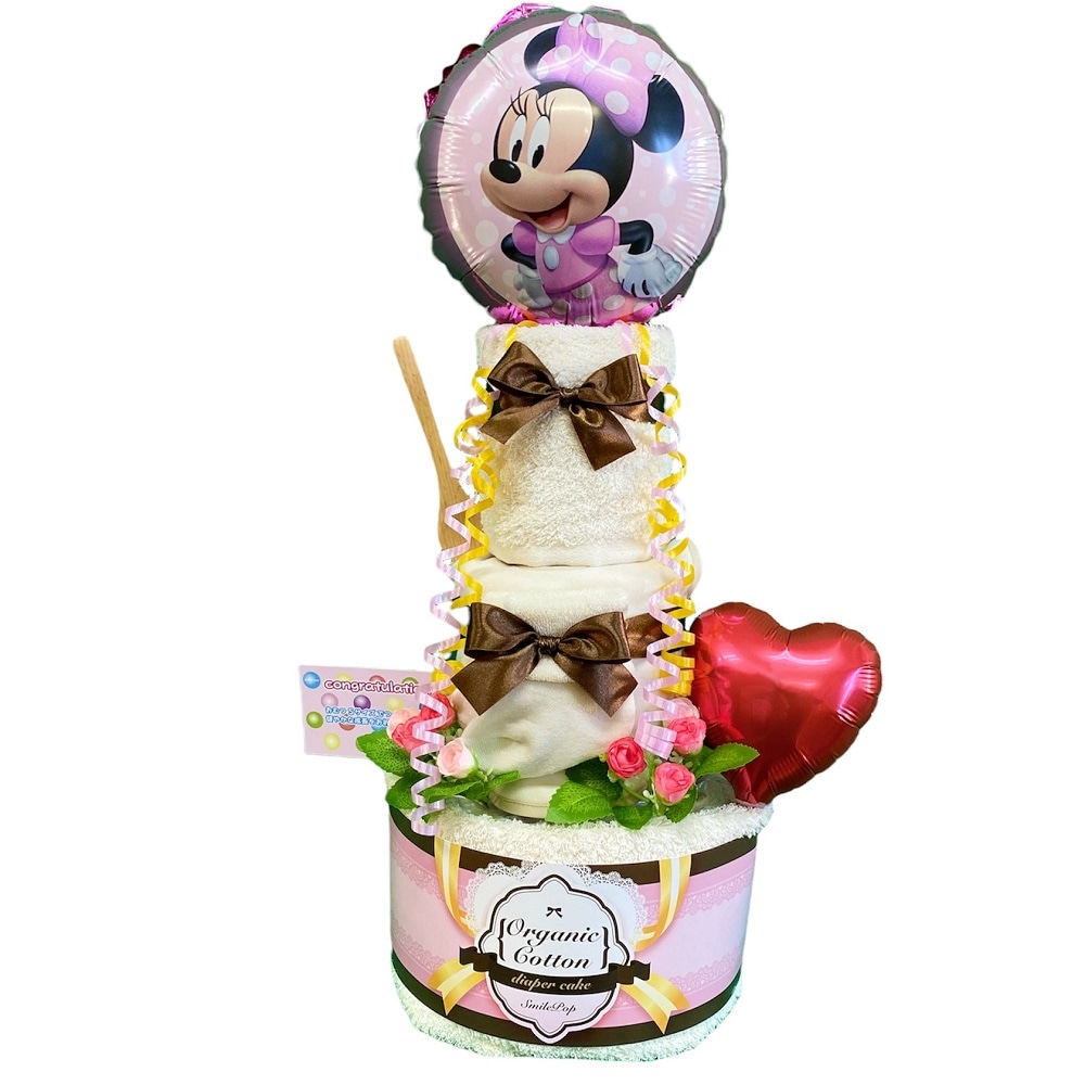 ディズニー おむつケーキ オーガニック 男の子 女の子 贈り物