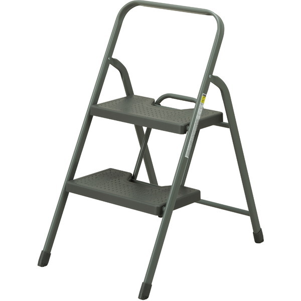 フォールディングステップ 2段 グレー