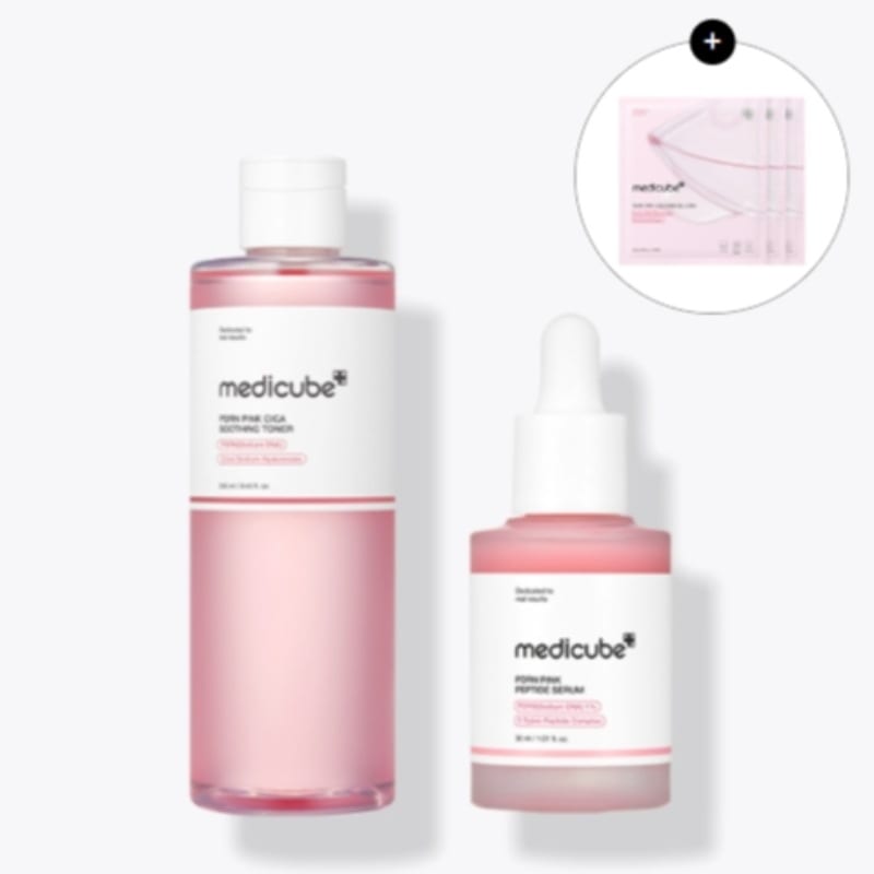 [新商品]PDRNピンクペプチドアンプル2点セット/サーモン注射/シミ/色素沈着/ニキビ跡/毛穴/ハリ/弾力(ゲルマスク3枚贈呈)