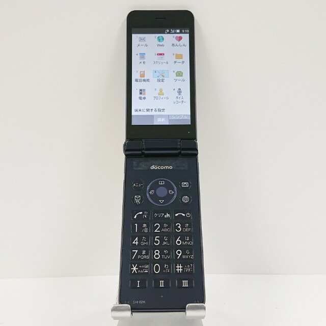 AQUOSケータイ SH-02K ドコモ ブルーブラック 送料無料 本体 c16452 【中古】