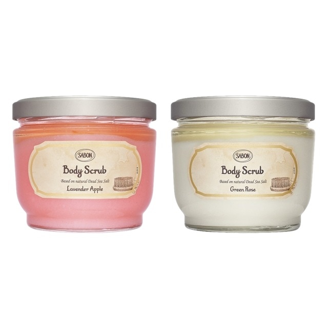 サボン ボディスクラブ 2種セット 600gx2 ラベンダーアップル +グリーンローズ