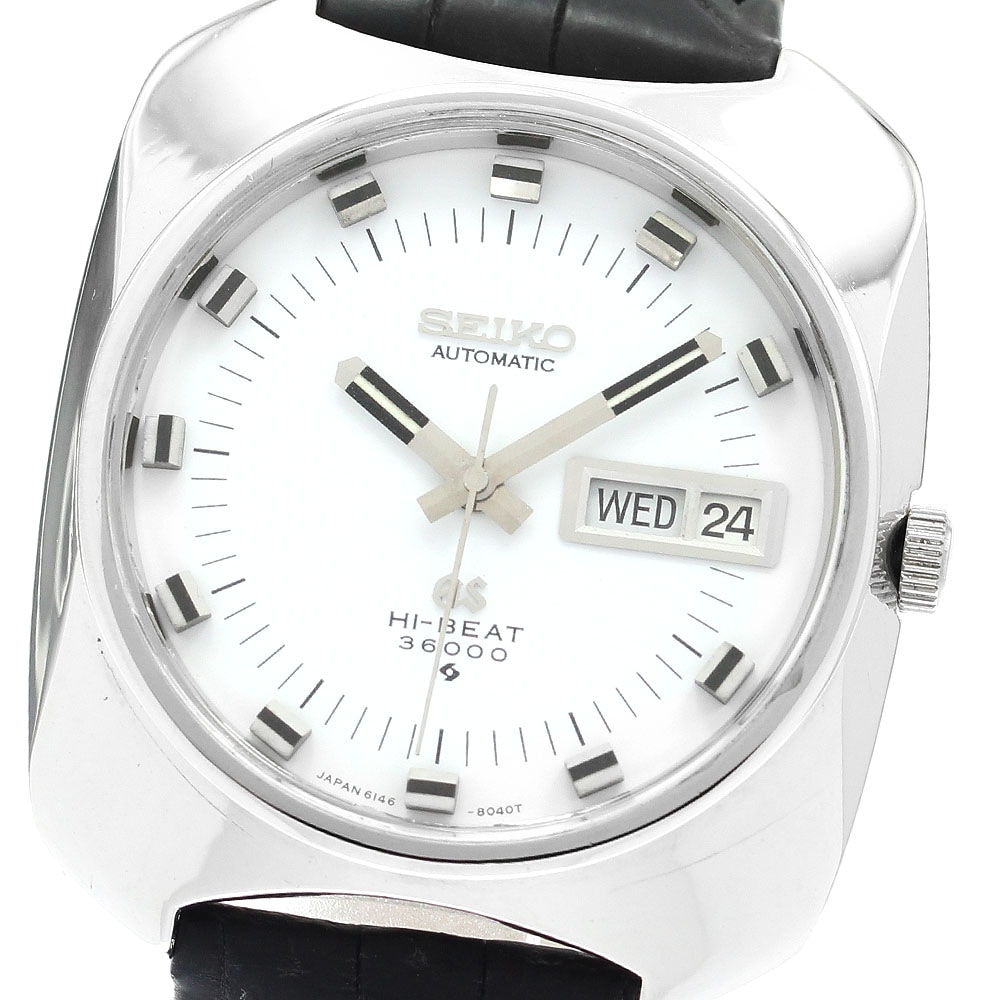 セイコー SEIKO 6146-8020 グランドセイコー ハイビート　デイデイト 自動巻き メンズ _864153【中古】